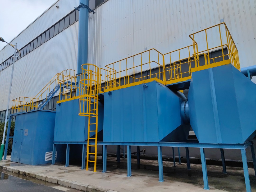 过滤器+两级活性炭吸附塔